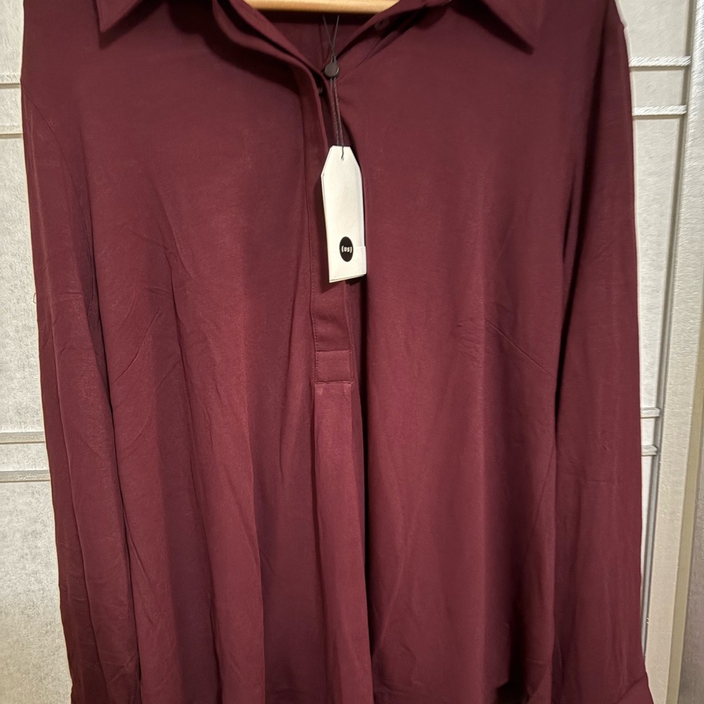 Universal Standard Elbe Popover Liquid Jersey Shirt - Picture 4 of 8